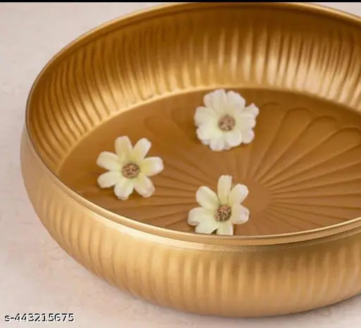 Dazzles Home New Traditional Flower Decorative urli bowl designer Big Size For Home Office Use Diwali Gifts