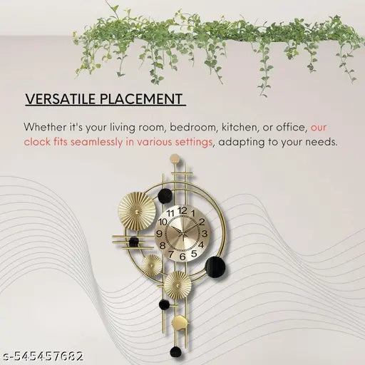 Funterest Metal Handicraft Silent Wall Clock