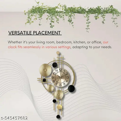 Funterest Metal Handicraft Silent Wall Clock