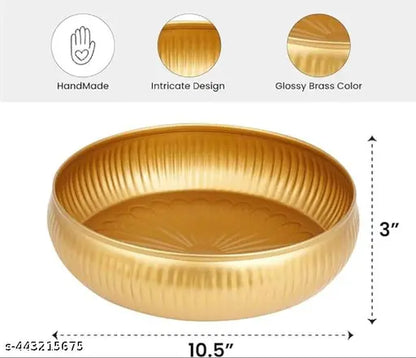 Dazzles Home New Traditional Flower Decorative urli bowl designer Big Size For Home Office Use Diwali Gifts