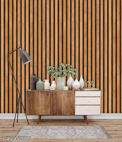 Global decor Self-Adhesive Wooden Wallpaper | Striped Wood Grain Textured Vinyl Contact Paper | Waterproof & Peel and Stick for Wall, Cabinet, Furniture, Kitchen Countertop & DIY Home Décor