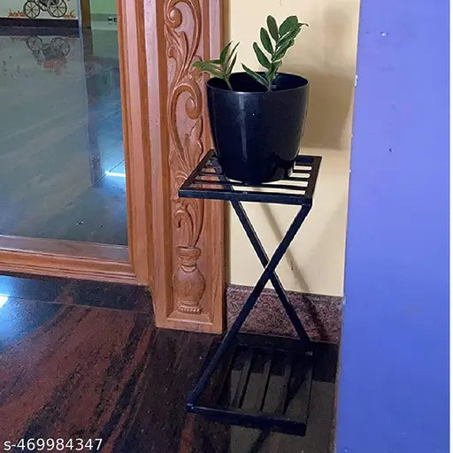 Metal Planters Stand| Black Stand Strong Legs Perfect Stand for Planter Indoor and Outdoor (40 CM Stand) Set of 1