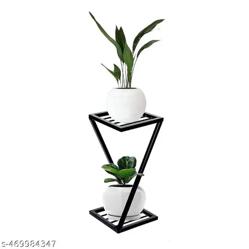 Metal Planters Stand| Black Stand Strong Legs Perfect Stand for Planter Indoor and Outdoor (40 CM Stand) Set of 1