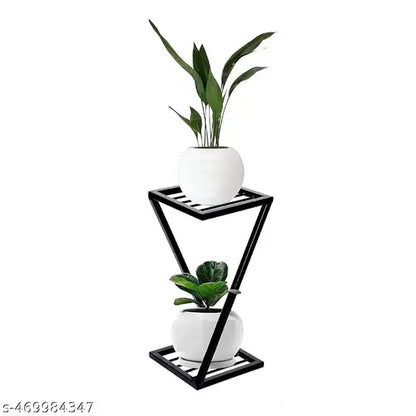 Metal Planters Stand| Black Stand Strong Legs Perfect Stand for Planter Indoor and Outdoor (40 CM Stand) Set of 1