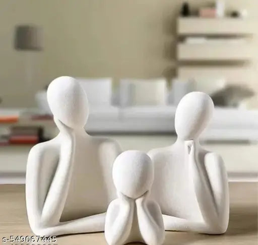 PR Home Decor Ceramic Man Couple Statue Showpiece for Home Decor