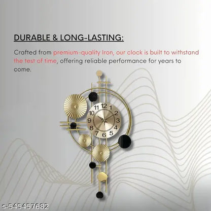 Funterest Metal Handicraft Silent Wall Clock