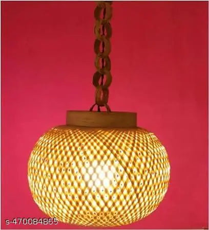 Craft Haat Bamboo Lamp Shades Round Pendent Lamp Shade for Dining Room/Living Room/Corrido/Bar/Restaurant Etc.