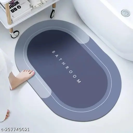 Bathroom mat Water Absorbing Mat for Bathroom Quick Dry Rubber Backed Anti-Slip Floor Mat Non Slip mat for Home, Kitchen (40 x 60 cm)