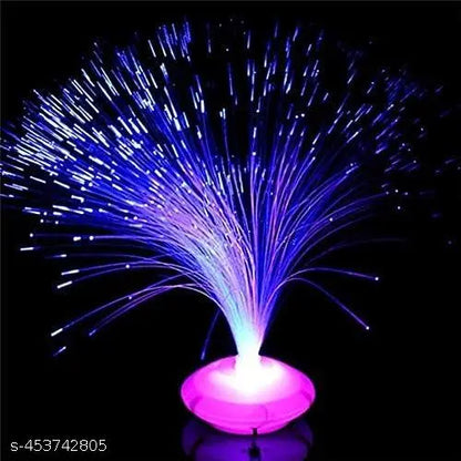 Color-Changing LED Fiber Optic Night Light Lamp Battery-Powered Home, Christmas, Party, Bedroom Decor Lamp Pack of 1