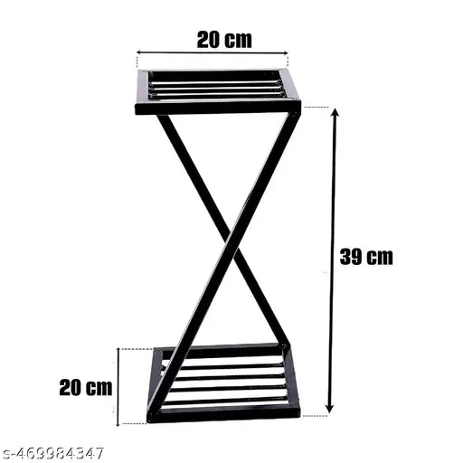 Metal Planters Stand| Black Stand Strong Legs Perfect Stand for Planter Indoor and Outdoor (40 CM Stand) Set of 1