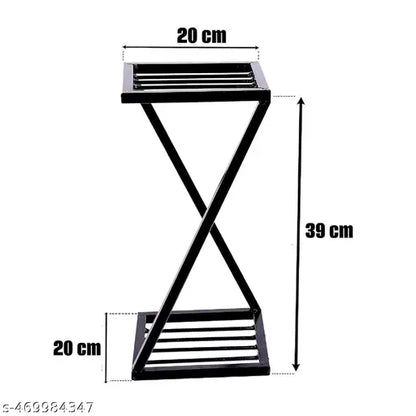 Metal Planters Stand| Black Stand Strong Legs Perfect Stand for Planter Indoor and Outdoor (40 CM Stand) Set of 1