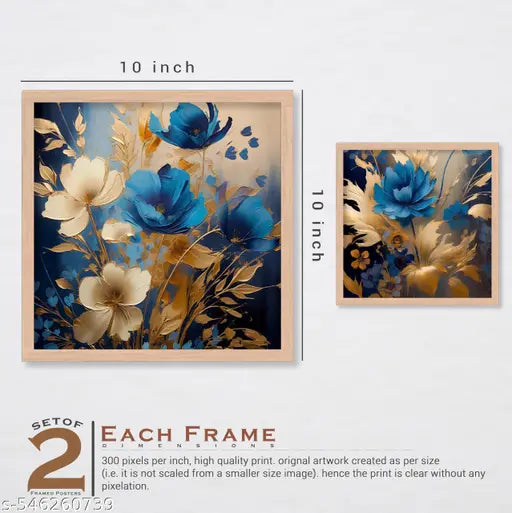 Wall Painting/Poster For Home Decoration Office Wall Art Decor (Set of 4)