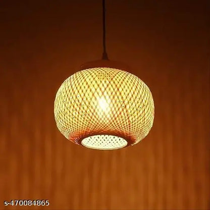 Craft Haat Bamboo Lamp Shades Round Pendent Lamp Shade for Dining Room/Living Room/Corrido/Bar/Restaurant Etc.