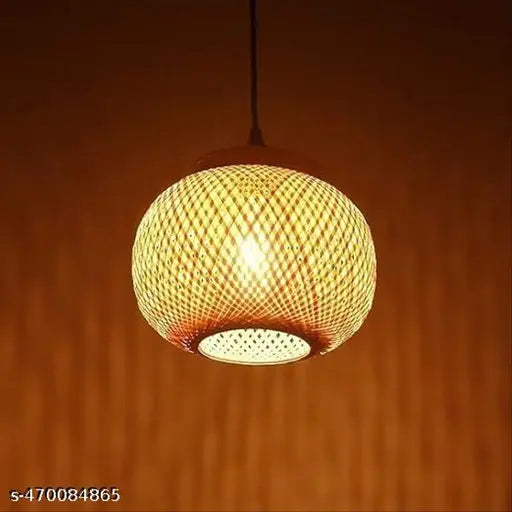 Craft Haat Bamboo Lamp Shades Round Pendent Lamp Shade for Dining Room/Living Room/Corrido/Bar/Restaurant Etc.