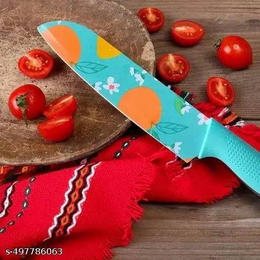 Stainless Steel 3 Pieces Professional Kitchen Knife Set/Meat Knife/Chef Knife with Non-Slip Handle Sharp Manual Sharpening for Home Kitchen/High Carbon Stainless Steel Knife Blue Set(Blue)